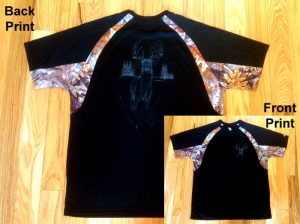 Black Camouflage Deer T Shirts