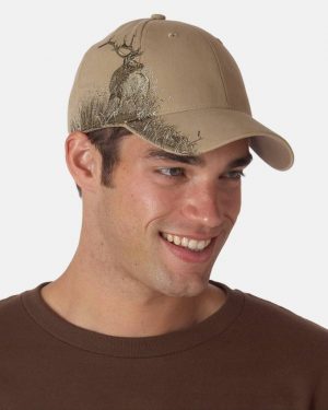 DRI DUCK 3-D Series Buck Lab Elk Mallard Pheasant Bass AP Camo Cap Mens Size Hat 